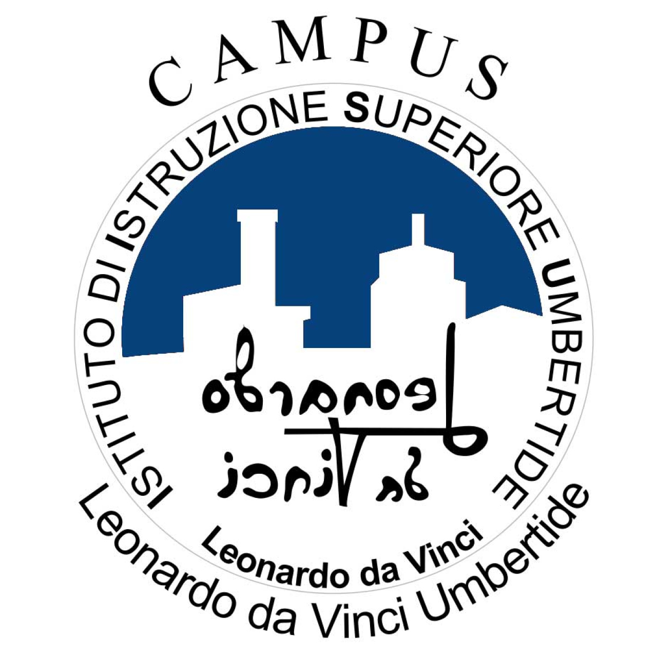 Leonardo da Vinci Umbertide Campus logo.